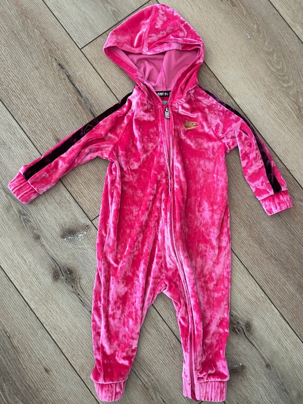 Nike velour baby jumpsuit